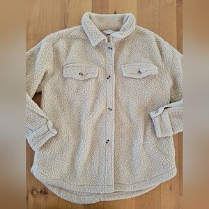 Womens size small sherpa jacket - aeropostale
